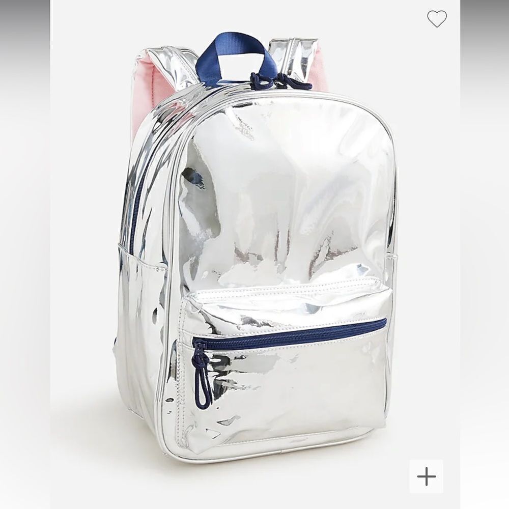 J. Crew Girls' backpack in metallic fabric*